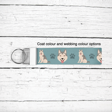 Load image into Gallery viewer, Northern Inuit Dog key wristlet
