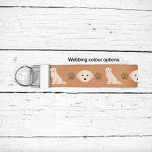 Load image into Gallery viewer, Maremma Sheepdog key wristlet
