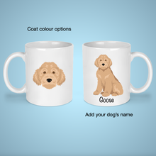 Load image into Gallery viewer, Whoodle (Wheaten Terrier/Poodle mix) 11 oz mug personalized
