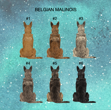 Load image into Gallery viewer, Belgian Malinois Northern Lights Ornament
