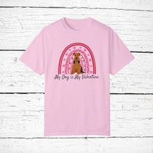 Load image into Gallery viewer, Airedale Terrier &#39;My Dog is My Valentine&#39; 100% cotton t-shirt customized
