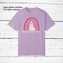 Load image into Gallery viewer, American Cocker Spaniel &#39;My Dog is My Valentine&#39; 100% cotton t-shirt customized
