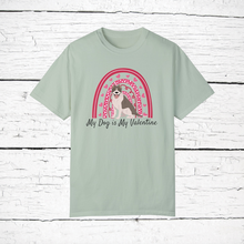 Load image into Gallery viewer, American Pit Bull (cropped ears) &#39;My Dog is My Valentine&#39; 100% cotton t-shirt customized
