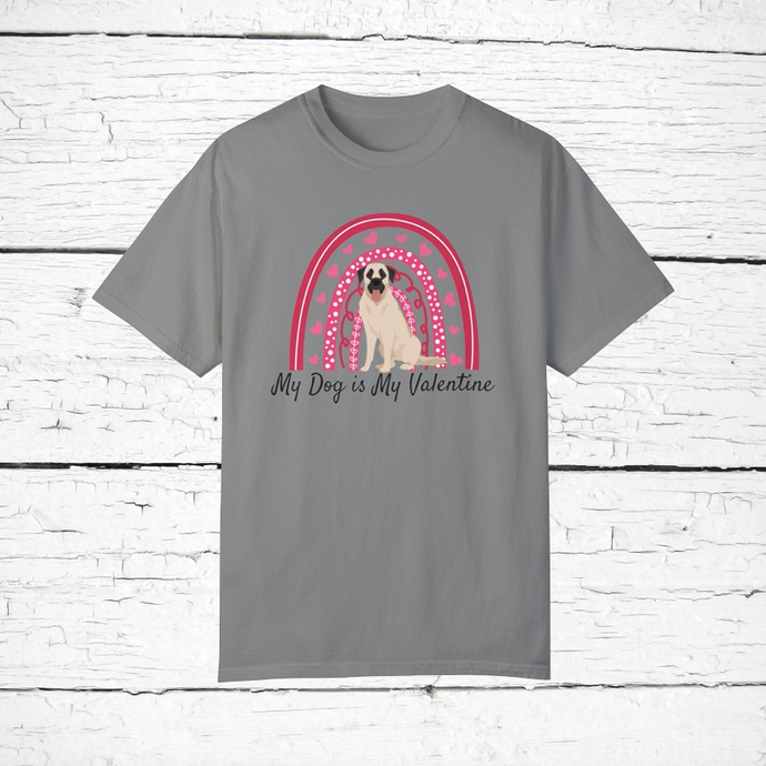Anatolian Shepherd 'My Dog is My Valentine' 100% cotton t-shirt customized