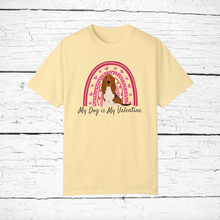 Load image into Gallery viewer, Basset Hound &#39;My Dog is My Valentine&#39; 100% cotton t-shirt customized
