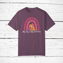 Load image into Gallery viewer, Belgian Malinois &#39;My Dog is My Valentine&#39; 100% cotton t-shirt customized
