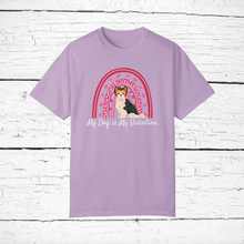 Load image into Gallery viewer, Biewer Terrier &#39;My Dog is My Valentine&#39; 100% cotton t-shirt customized
