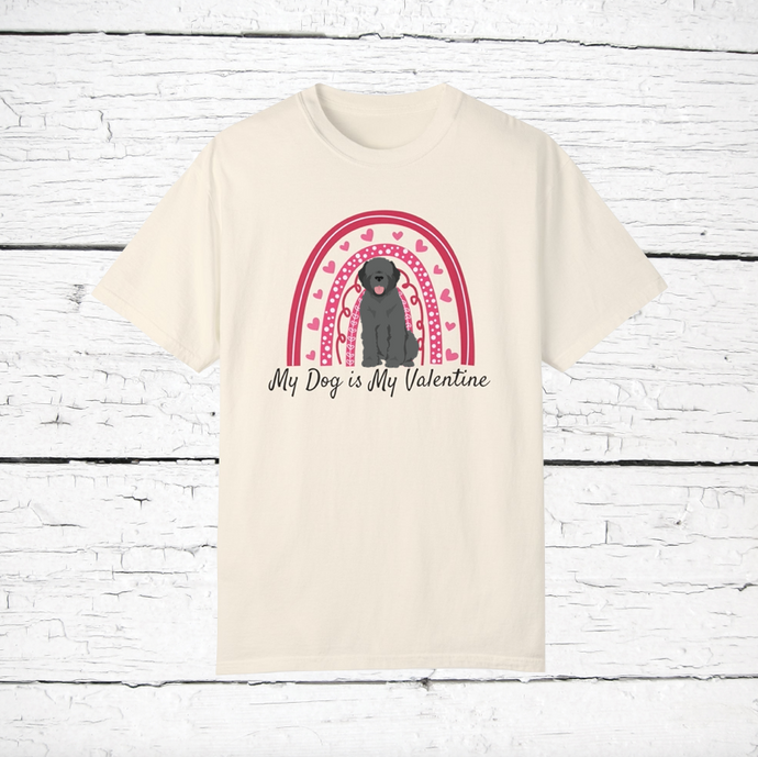 Bouvier des Flandres 'My Dog is My Valentine' 100% cotton t-shirt customized