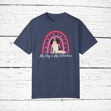 Load image into Gallery viewer, Cavachon (Cavalier/Bichon mix) &#39;My Dog is My Valentine&#39; 100% cotton t-shirt customized
