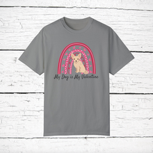 Load image into Gallery viewer, Chipoo (Chihuahua/Poodle mix) &#39;My Dog is My Valentine&#39; 100% cotton t-shirt customized
