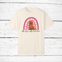 Load image into Gallery viewer, Chow Chow &#39;My Dog is My Valentine&#39; 100% cotton t-shirt customized
