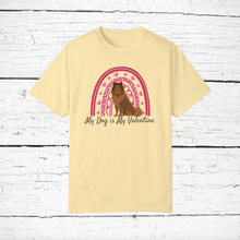 Load image into Gallery viewer, Eurasier &#39;My Dog is My Valentine&#39; 100% cotton t-shirt customized

