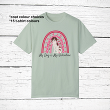 Load image into Gallery viewer, German Shorthaired Pointer &#39;My Dog is My Valentine&#39; 100% cotton t-shirt customized
