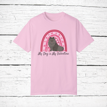 Load image into Gallery viewer, German Spitz &#39;My Dog is My Valentine&#39; 100% cotton t-shirt customized
