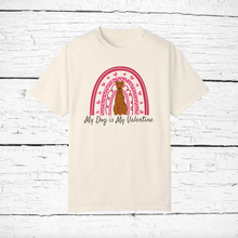 Load image into Gallery viewer, Irish Terrier &#39;My Dog is My Valentine&#39; 100% cotton t-shirt customized
