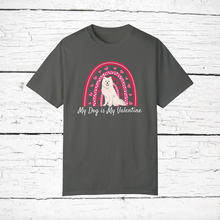 Load image into Gallery viewer, Japanese Spitz &#39;My Dog is My Valentine&#39; 100% cotton t-shirt customized
