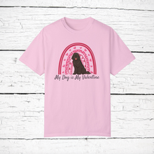 Load image into Gallery viewer, Labradoodle (Labrador Retriever/Poodle mix) &#39;My Dog is My Valentine&#39; 100% cotton t-shirt customized
