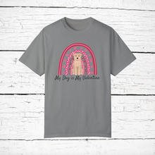 Load image into Gallery viewer, Labsky (Labrador Retriever/Husky mix) &#39;My Dog is My Valentine&#39; 100% cotton t-shirt customized
