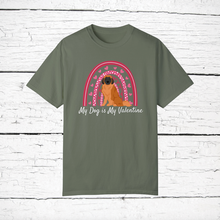 Load image into Gallery viewer, Leonberger &#39;My Dog is My Valentine&#39; 100% cotton t-shirt customized
