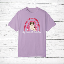 Load image into Gallery viewer, Mal-Shi (Maltese/Shih Tzu mix) &#39;My Dog is My Valentine&#39; 100% cotton t-shirt customized
