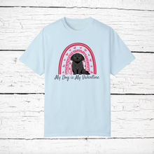 Load image into Gallery viewer, Peekapoo (Pekingese/Poodle mix) &#39;My Dog is My Valentine&#39; 100% cotton t-shirt customized
