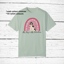 Load image into Gallery viewer, Standard Poodle &#39;My Dog is My Valentine&#39; 100% cotton t-shirt customized
