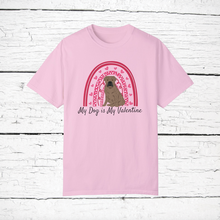 Load image into Gallery viewer, Presa Canario &#39;My Dog is My Valentine&#39; 100% cotton t-shirt customized
