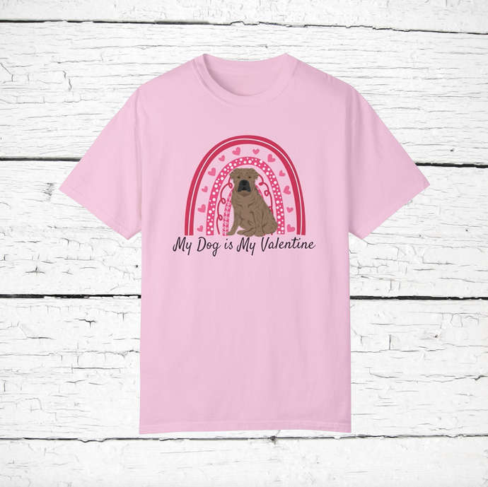 Presa Canario 'My Dog is My Valentine' 100% cotton t-shirt customized