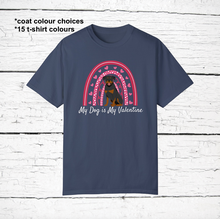 Load image into Gallery viewer, Rottweiler &#39;My Dog is My Valentine&#39; 100% cotton t-shirt customized
