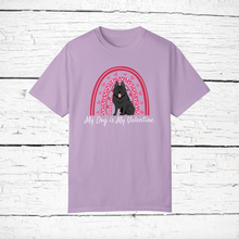 Load image into Gallery viewer, Schipperke &#39;My Dog is My Valentine&#39; 100% cotton t-shirt customized
