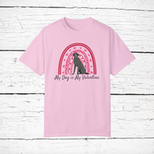Load image into Gallery viewer, Scottish Deerhound &#39;My Dog is My Valentine&#39; 100% cotton t-shirt customized
