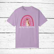 Load image into Gallery viewer, Smooth Collie &#39;My Dog is My Valentine&#39; 100% cotton t-shirt customized
