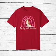 Load image into Gallery viewer, Spinone Italiano &#39;My Dog is My Valentine&#39; 100% cotton t-shirt customized
