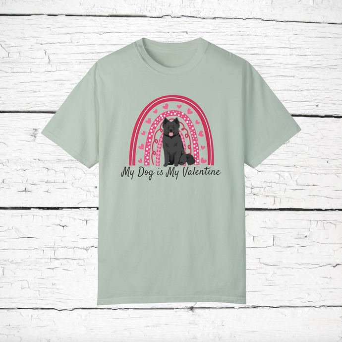Swedish Lapphund 'My Dog is My Valentine' 100% cotton t-shirt customized