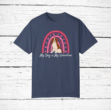 Load image into Gallery viewer, Welsh Springer Spaniel &#39;My Dog is My Valentine&#39; 100% cotton t-shirt customized
