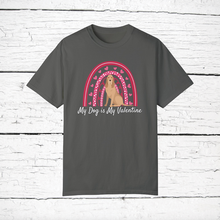 Load image into Gallery viewer, Bloodhound &#39;My Dog is My Valentine&#39; 100% cotton t-shirt customized
