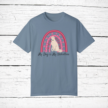 Load image into Gallery viewer, Borzoi &#39;My Dog is My Valentine&#39; 100% cotton t-shirt customized
