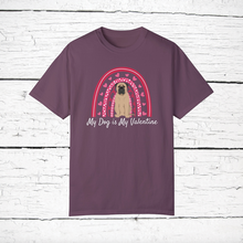 Load image into Gallery viewer, Bullmastiff &#39;My Dog is My Valentine&#39; 100% cotton t-shirt customized
