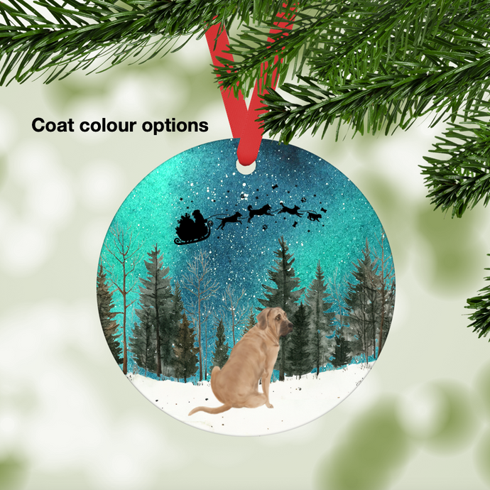 Boerboel Northern Lights Ornament