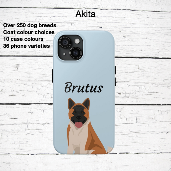 Akita Tough Phone Case Personalized