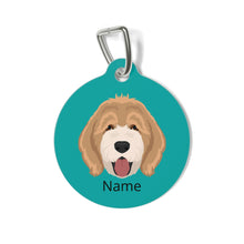 Load image into Gallery viewer, Goldendoodle (Golden Retriever/Poodle mix) ID Pet Tag
