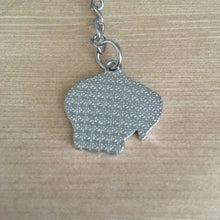 Load image into Gallery viewer, Boxer head enamel charm key ring
