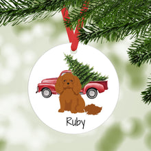 Load image into Gallery viewer, Cavalier King Charles Spaniel ornament personalized
