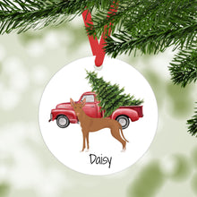 Load image into Gallery viewer, Pharaoh Hound ornament personalized
