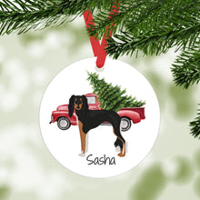Load image into Gallery viewer, Saluki ornament personalized
