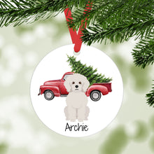 Load image into Gallery viewer, Bichon Frise ornament personalized
