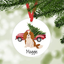 Load image into Gallery viewer, Cavalier King Charles Spaniel ornament personalized
