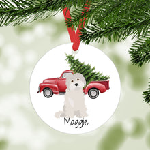 Load image into Gallery viewer, Maltese ornament personalized
