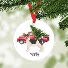 Load image into Gallery viewer, Jack Russell Terrier (smoothcoat) ornament personalized
