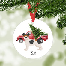 Load image into Gallery viewer, Jack Russell Terrier (wirecoat) ornament personalized
